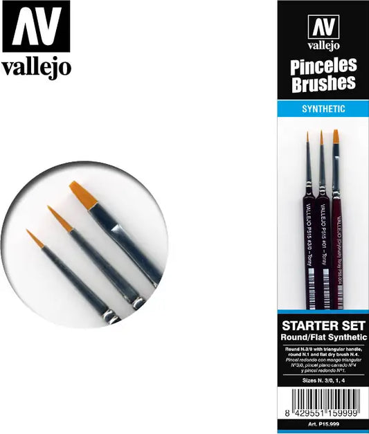 Vallejo Synthetic 3 Brush Set