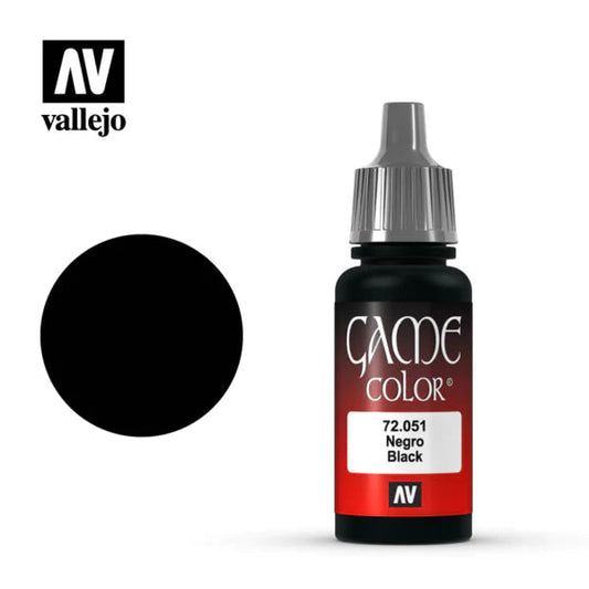Vallejo Game Colour: Black (72.051)