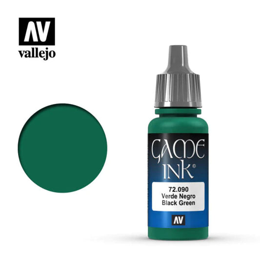 Vallejo Game Color: Black Green INK (72.090)
